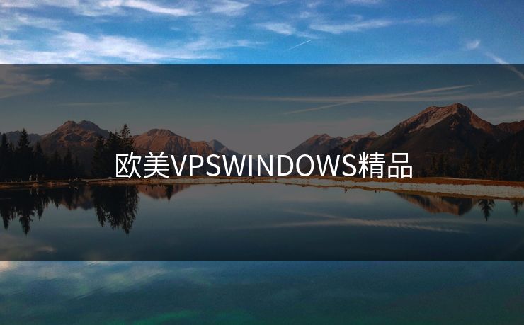 欧美VPSWINDOWS精品