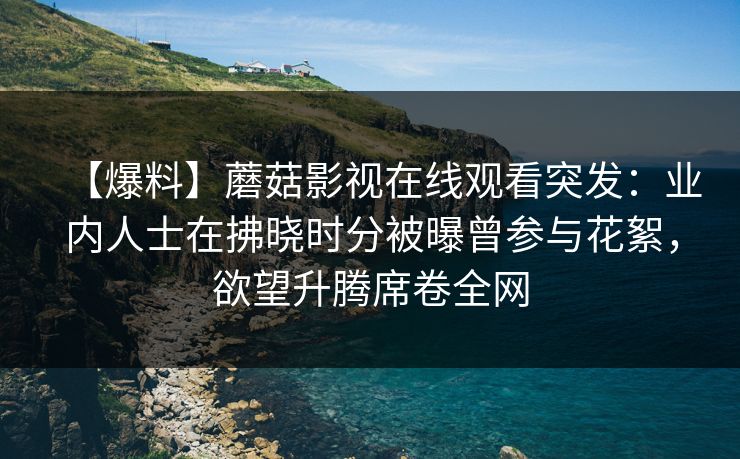 【爆料】蘑菇影视在线观看突发：业内人士在拂晓时分被曝曾参与花絮，欲望升腾席卷全网